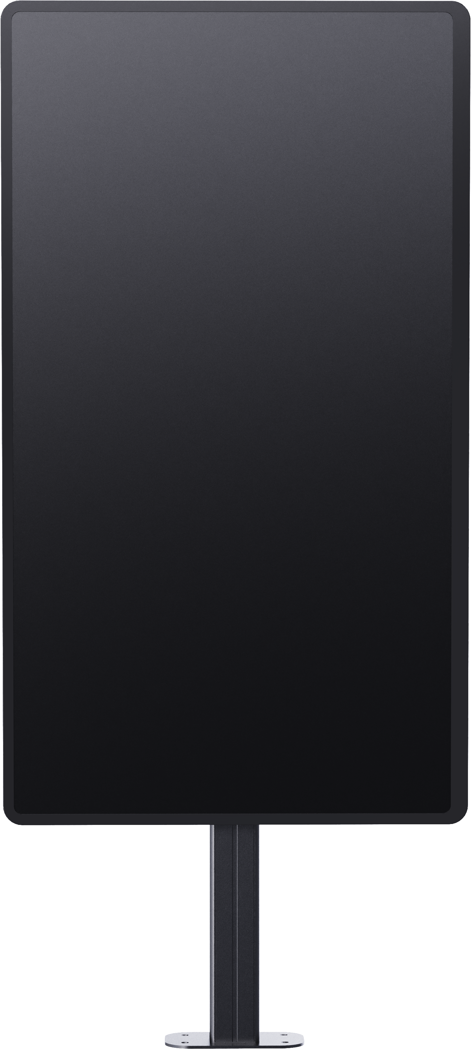 Vision VFM-F1 - Portrait Digital Signage Bodenstandfuß mit Rückcover - 55-85 Zoll, VESA 600x400, bis max. 80kg, Schwarz