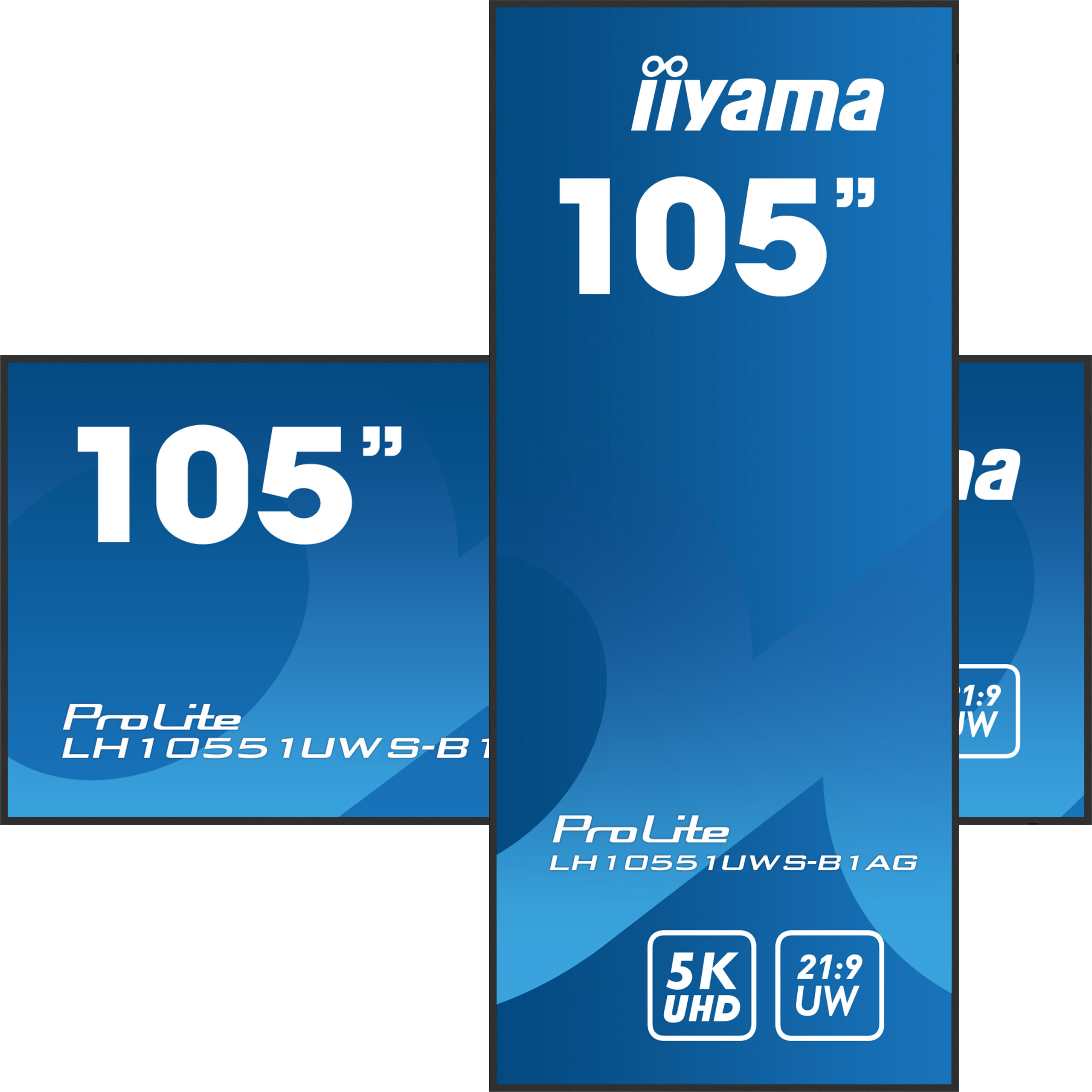 iiyama ProLite LH10551UWS-B1AG – 105" 5K Ultra-Wide Display (21:9), 500 cd/m² Helligkeit für 24/7 Digital Signage & Präsentationen