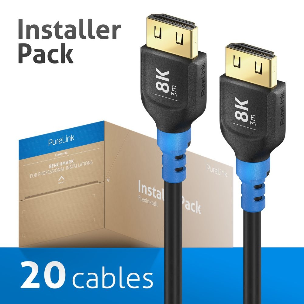 PureLink FI-H100-030-PCK - HDMI Kabel 8K, Installer Pack mit 20 Stück 3 m Kabel