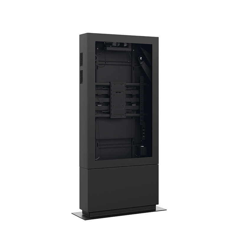 Hagor SOPW 65" Portrait - Outdoorstele inkl. Lüftung und Heizung, IP65, Schwarz