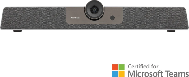 ViewSonic UMB202 - Videosoundbar für Microsoft Teams Rooms, 4K-Videokonferenzkamera, 6 Mikrofone, 11 Watt Lautsprecher für kleine und mittelgroße Räume