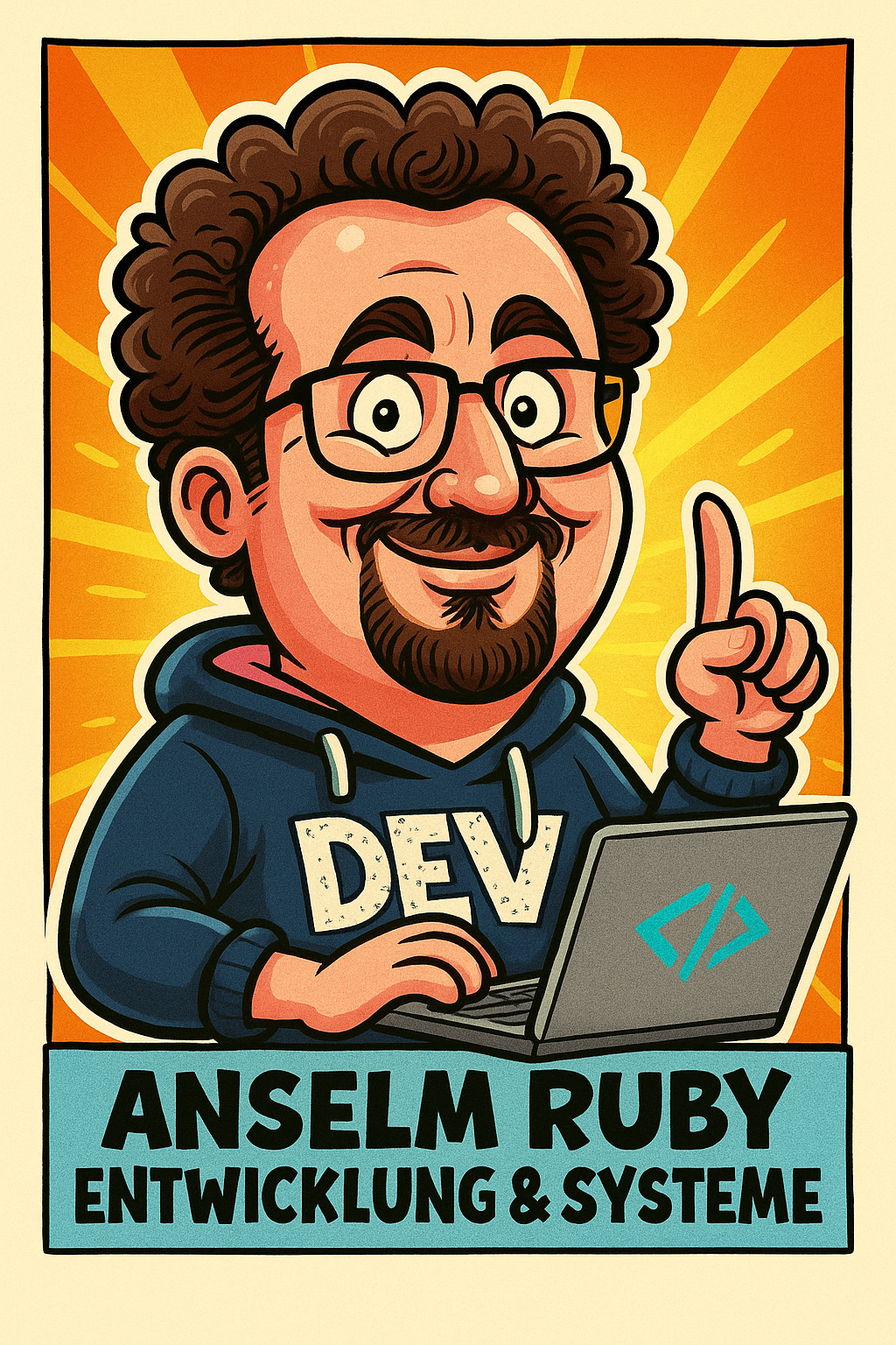 Anselm Ruby – Comic-Karikatur