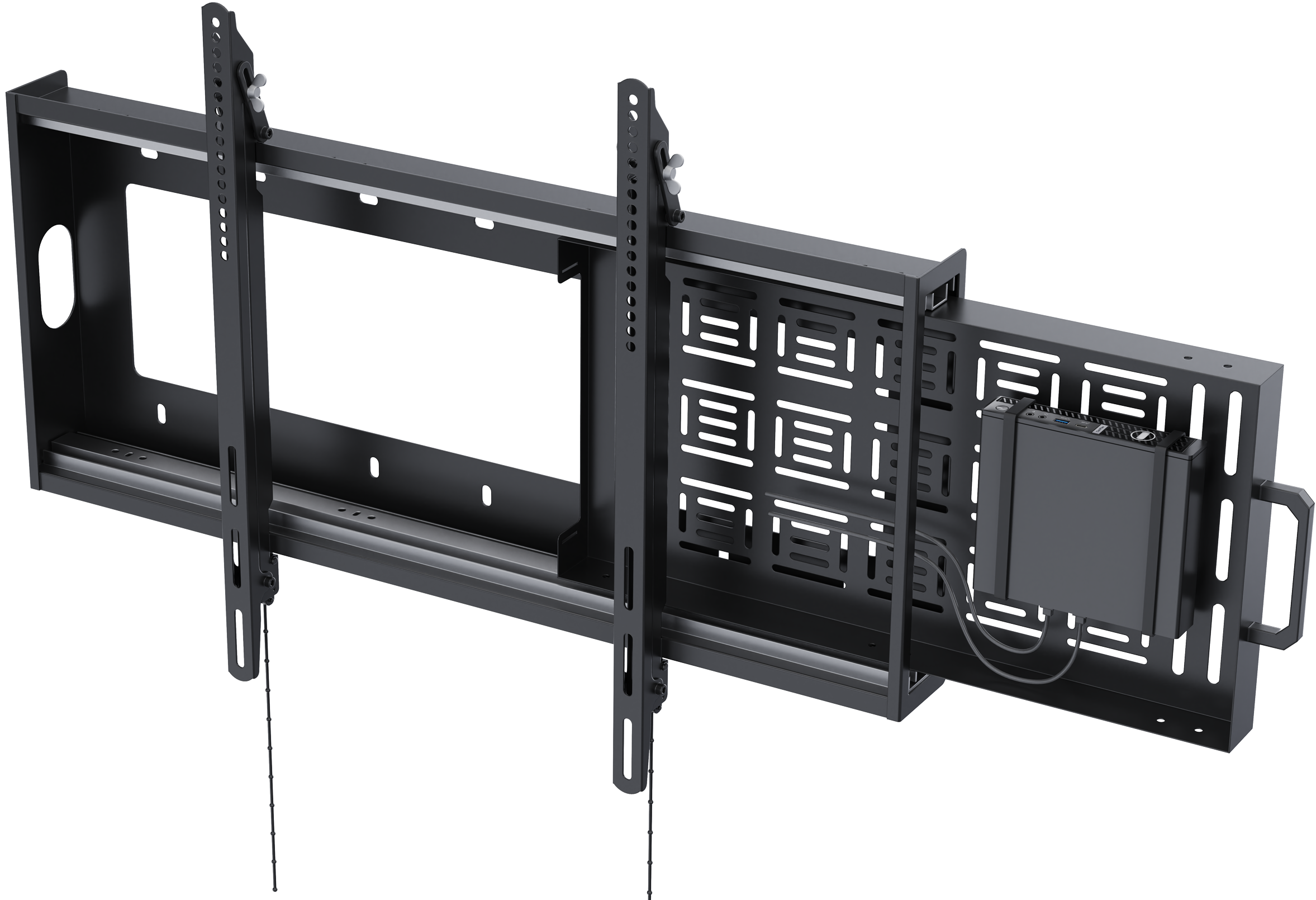 Vision VFM-W8X6S - Display Wandhalterung mit Schiebefunktion - 47-90 Zoll, VESA 800x600, bis max. 130kg, Schwarz