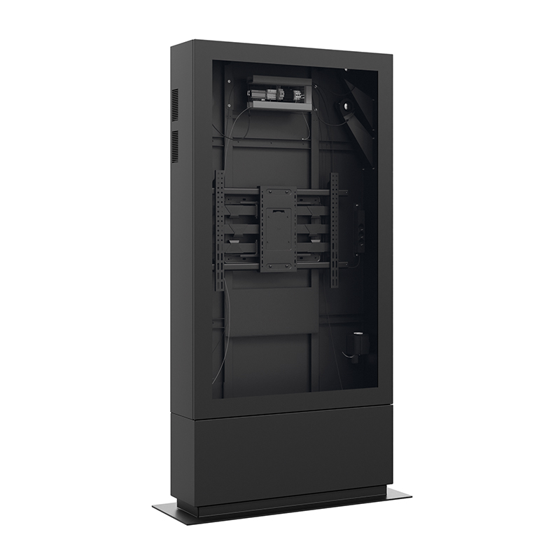 Hagor SOPW 75" Portrait - Outdoorstele inkl. Lüftung und Heizung, IP65, Schwarz