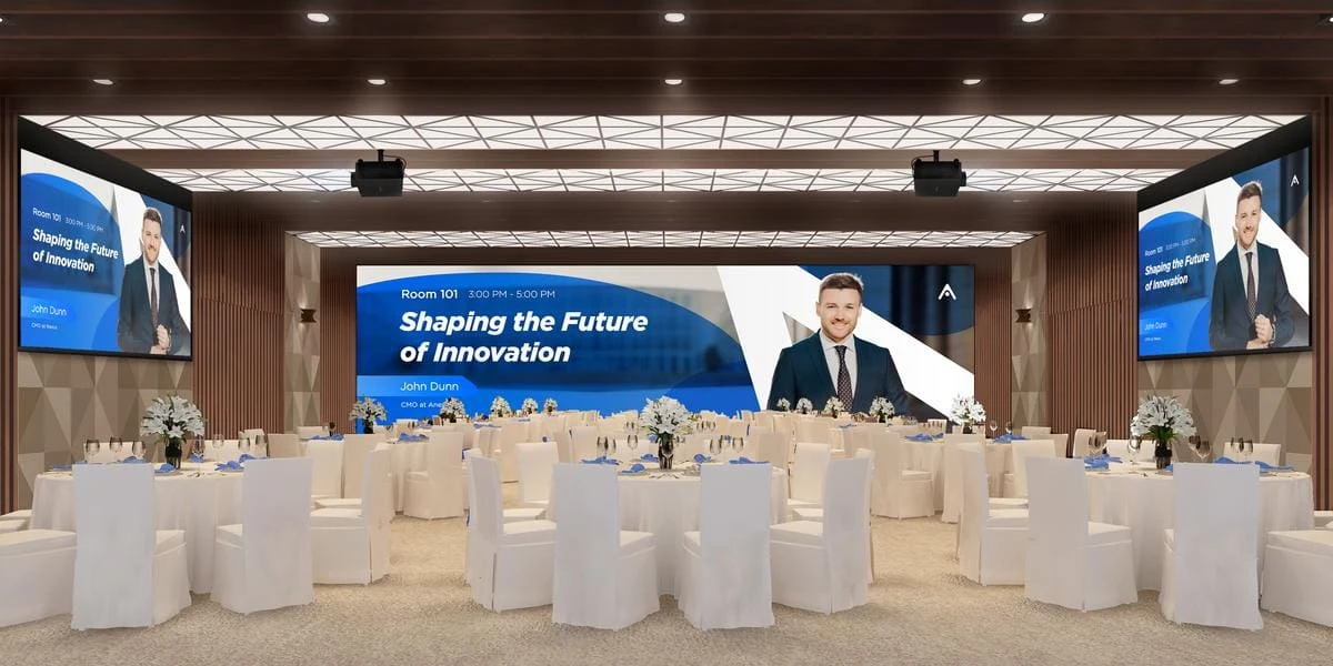 Eventfläche mit Bühnen-LED