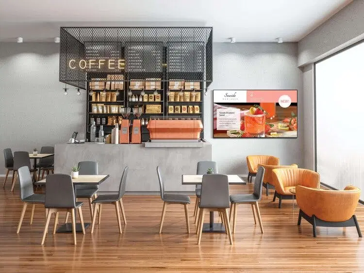 Restaurant – Digital Signage mit Samsung VXT