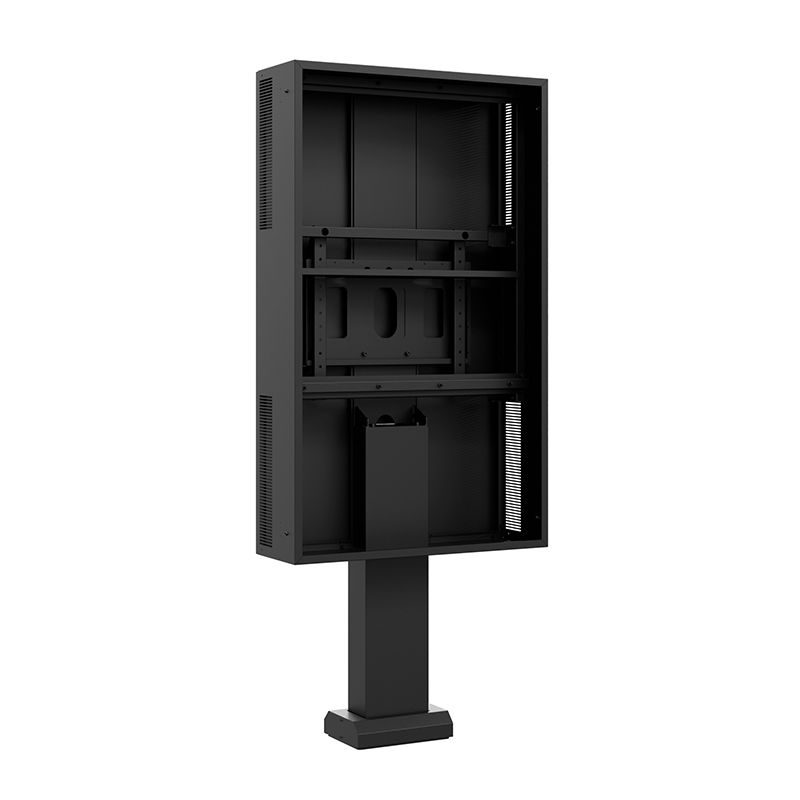 Hagor ScreenOut OH75 Portrait - Outdoorstele für Samsung OH75 Serie, Schwarz