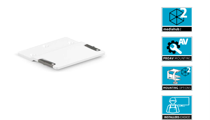 PureLink M2-MNT-2001 Untertischhalterung für mediahub2 - Weiß